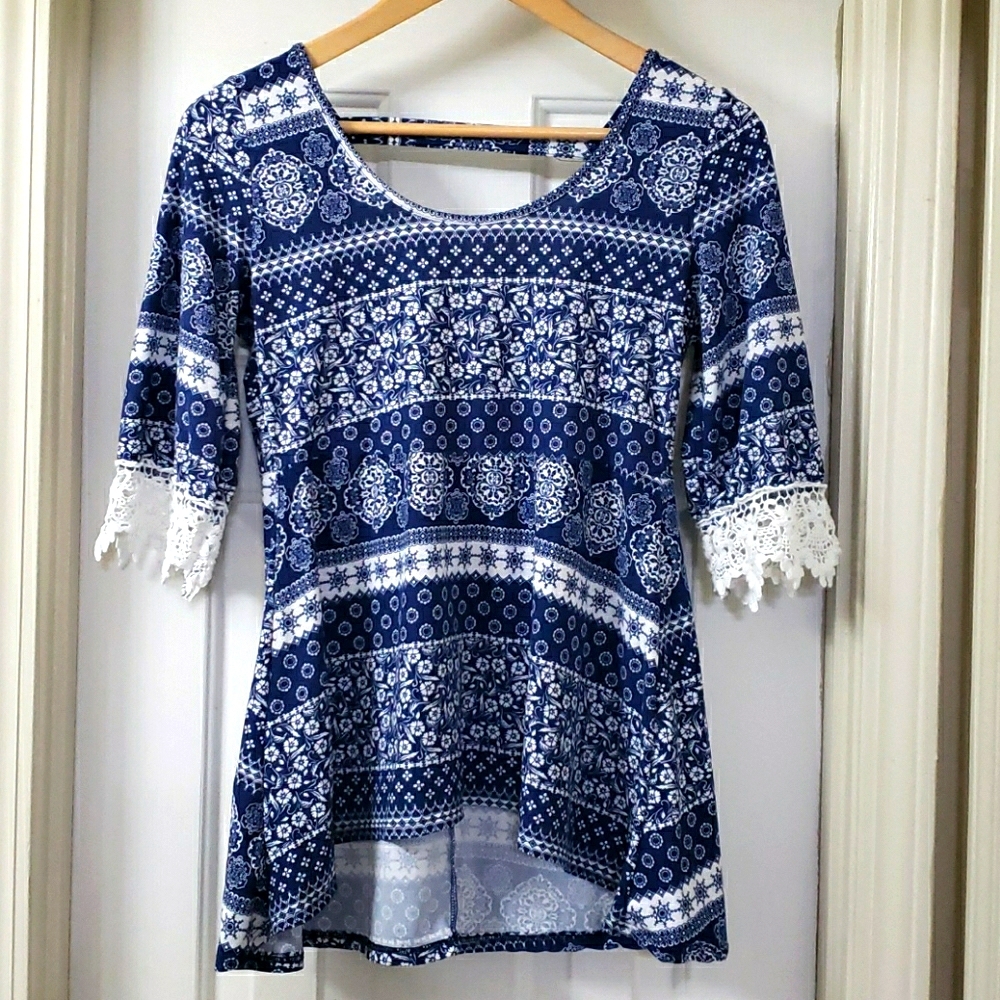 Rue21 High Low Open Back Blouse